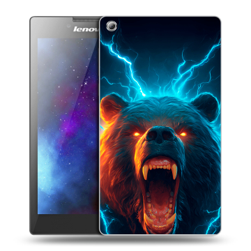 Силиконовый чехол на Lenovo Tab 3 8 с принтом Медведь