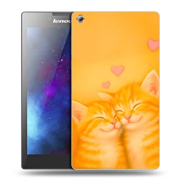 Силиконовый чехол на Lenovo Tab 3 8 с принтом Милые котята