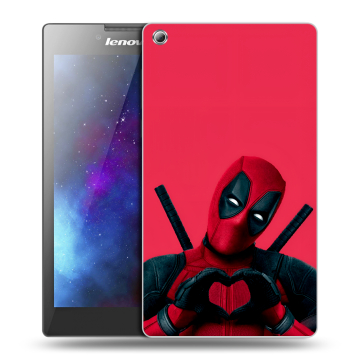 Силиконовый чехол на Lenovo Tab 3 8 с принтом Дедпул Deadpool Силиконовый чехол на Lenovo Tab 3 8 с принтом Дедпул Deadpool
