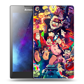 Силиконовый чехол на Lenovo Tab 3 8 с принтом Gravity Falls Гравити Фолз