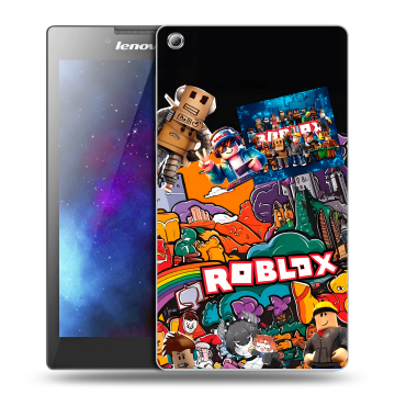 Силиконовый чехол на Lenovo Tab 3 8 с принтом Roblox Роблокс