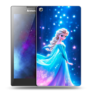 Силиконовый чехол на Lenovo Tab 3 8 с принтом Холодное сердце Frozen Силиконовый чехол на Lenovo Tab 3 8 с принтом Холодное сердце Frozen