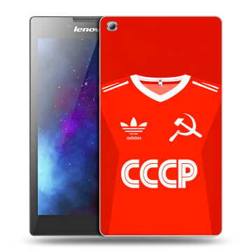 Силиконовый чехол на Lenovo Tab 3 8 с принтом Флаг Герб СССР Силиконовый чехол на Lenovo Tab 3 8 с принтом Флаг Герб СССР