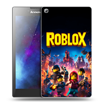 Силиконовый чехол на Lenovo Tab 3 8 с принтом Roblox Роблокс