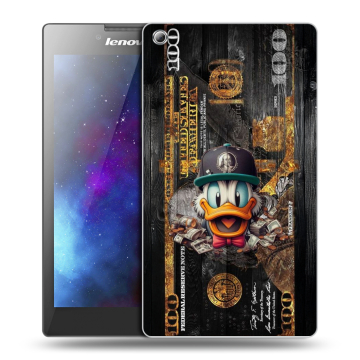 Силиконовый чехол на Lenovo Tab 3 8 с принтом Дональд Дак Доллар Силиконовый чехол на Lenovo Tab 3 8 с принтом Дональд Дак Доллар