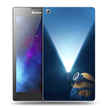 Силиконовый чехол на Lenovo Tab 3 8 с принтом Миньоны Силиконовый чехол на Lenovo Tab 3 8 с принтом Миньоны