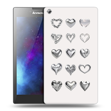 Силиконовый чехол на Lenovo Tab 3 8 с принтом Y2K сердечки