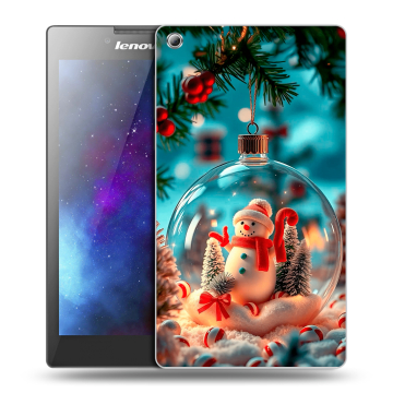 Силиконовый чехол на Lenovo Tab 3 8 с принтом Новый год Силиконовый чехол на Lenovo Tab 3 8 с принтом Новый год