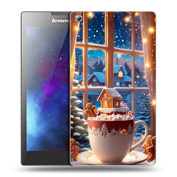 Силиконовый чехол на Lenovo Tab 3 8 с принтом Новый год Силиконовый чехол на Lenovo Tab 3 8 с принтом Новый год
