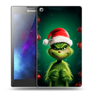 Силиконовый чехол на Lenovo Tab 3 8 с принтом Гринч Новый год Рождество Силиконовый чехол на Lenovo Tab 3 8 с принтом Гринч Новый год Рождество