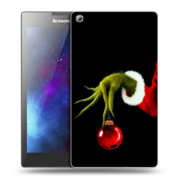 Силиконовый чехол на Lenovo Tab 3 8 с принтом Новый год Гринч Силиконовый чехол на Lenovo Tab 3 8 с принтом Новый год Гринч