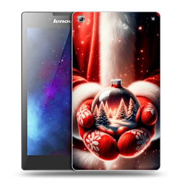 Силиконовый чехол на Lenovo Tab 3 8 с принтом Новый год Силиконовый чехол на Lenovo Tab 3 8 с принтом Новый год