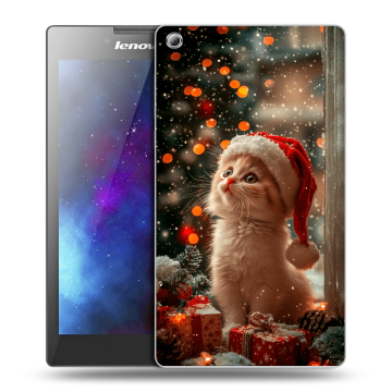 Силиконовый чехол на Lenovo Tab 3 8 с принтом Новый год Силиконовый чехол на Lenovo Tab 3 8 с принтом Новый год