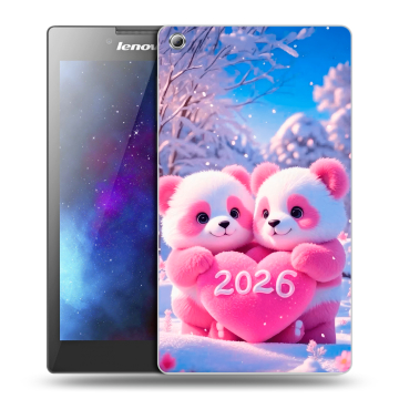 Силиконовый чехол на Lenovo Tab 3 8 с принтом Новый год Силиконовый чехол на Lenovo Tab 3 8 с принтом Новый год