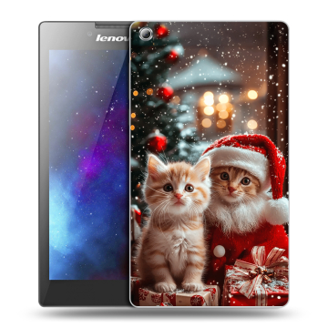 Силиконовый чехол на Lenovo Tab 3 8 с принтом Новый год Силиконовый чехол на Lenovo Tab 3 8 с принтом Новый год