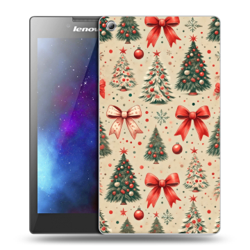 Силиконовый чехол на Lenovo Tab 3 8 с принтом Новый год Силиконовый чехол на Lenovo Tab 3 8 с принтом Новый год