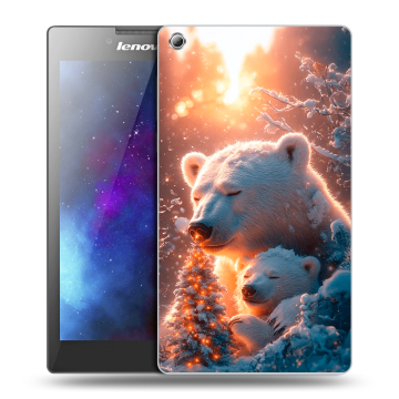 Силиконовый чехол на Lenovo Tab 3 8 с принтом Новый год