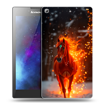 Силиконовый чехол на Lenovo Tab 3 8 с принтом Новый год