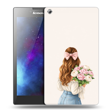 Силиконовый чехол на Lenovo Tab 3 8 с принтом женский