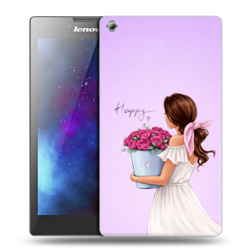 Силиконовый чехол на Lenovo Tab 3 8 с принтом женский