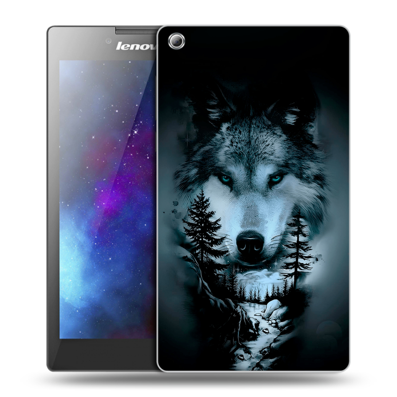 Силиконовый чехол на Lenovo Tab 3 8 с принтом Лесной волк Силиконовый чехол на Lenovo Tab 3 8 с принтом Лесной волк