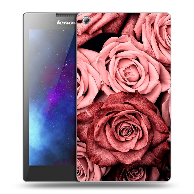 Силиконовый чехол на Lenovo Tab 3 8 с принтом Цветы розы Силиконовый чехол на Lenovo Tab 3 8 с принтом Цветы розы