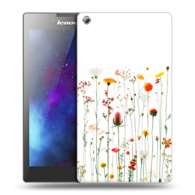 Силиконовый чехол на Lenovo Tab 3 8 с принтом цветы Силиконовый чехол на Lenovo Tab 3 8 с принтом цветы