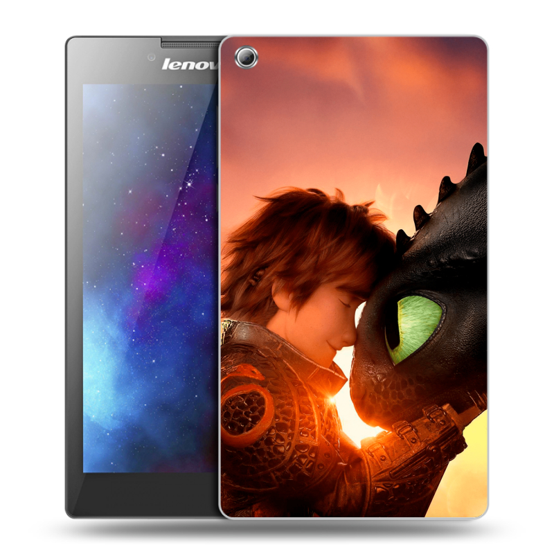Силиконовый чехол на Lenovo Tab 3 8 с принтом Как приручить дракона Силиконовый чехол на Lenovo Tab 3 8 с принтом Как приручить дракона