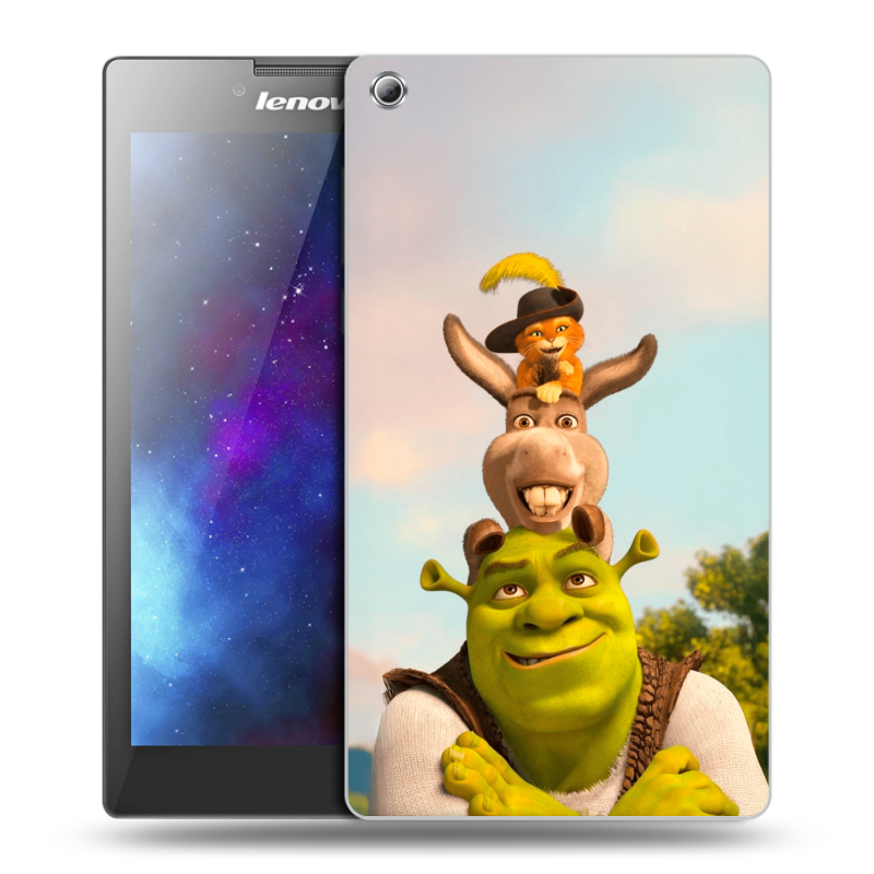 Силиконовый чехол на Lenovo Tab 3 8 с принтом Шрек Shrek Силиконовый чехол на Lenovo Tab 3 8 с принтом Шрек Shrek