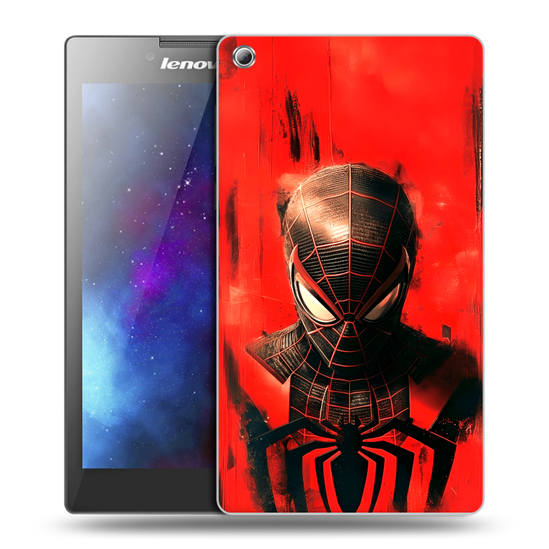Силиконовый чехол на Lenovo Tab 3 8 с принтом человек паук spiderman Силиконовый чехол на Lenovo Tab 3 8 с принтом человек паук spiderman