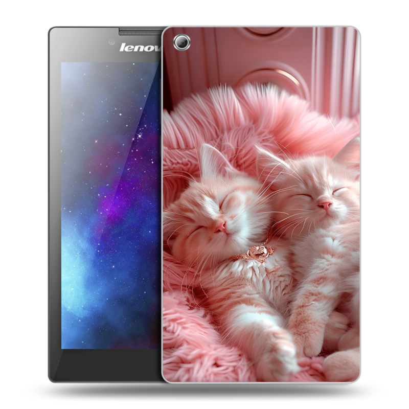 Силиконовый чехол на Lenovo Tab 3 8 с принтом котята котики Силиконовый чехол на Lenovo Tab 3 8 с принтом котята котики