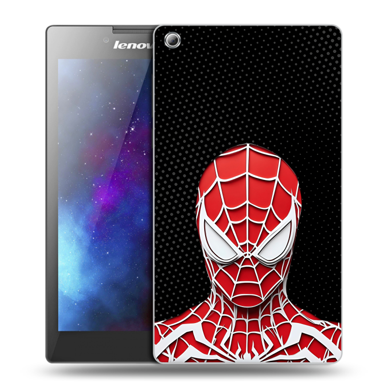 Силиконовый чехол на Lenovo Tab 3 8 с принтом человек паук spiderman Силиконовый чехол на Lenovo Tab 3 8 с принтом человек паук spiderman