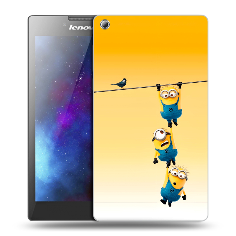 Силиконовый чехол на Lenovo Tab 3 8 с принтом Миньоны Силиконовый чехол на Lenovo Tab 3 8 с принтом Миньоны