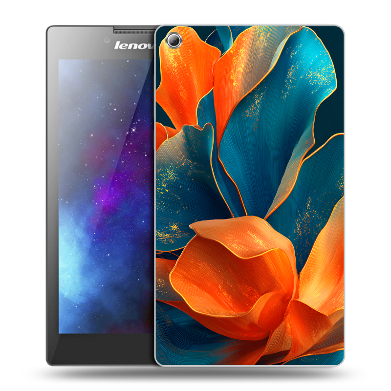 Силиконовый чехол на Lenovo Tab 3 8 с принтом Цветы Силиконовый чехол на Lenovo Tab 3 8 с принтом Цветы