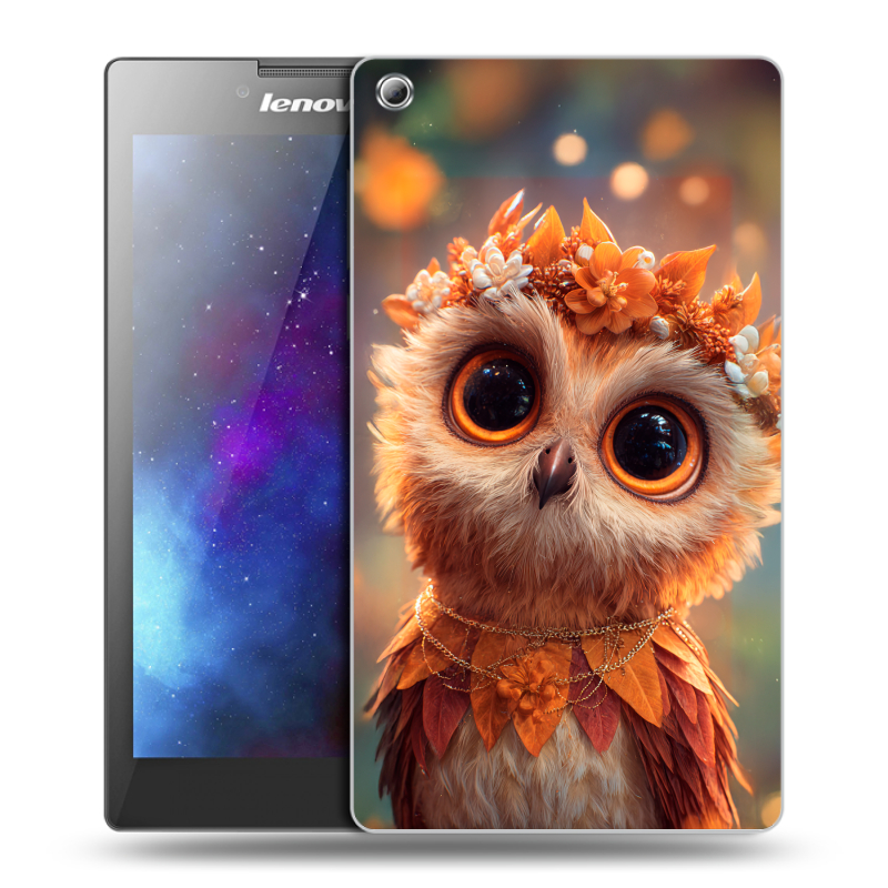 Силиконовый чехол на Lenovo Tab 3 8 с принтом Милая сова Силиконовый чехол на Lenovo Tab 3 8 с принтом Милая сова