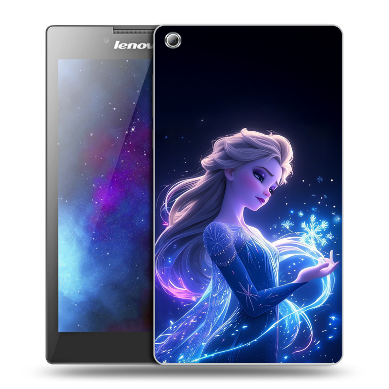Силиконовый чехол на Lenovo Tab 3 8 с принтом Холодное сердце Frozen Силиконовый чехол на Lenovo Tab 3 8 с принтом Холодное сердце Frozen
