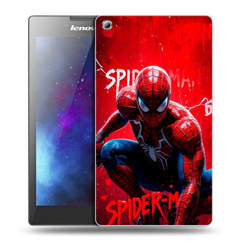 Силиконовый чехол на Lenovo Tab 3 8 с принтом Spiderman Человек паук Силиконовый чехол на Lenovo Tab 3 8 с принтом Spiderman Человек паук