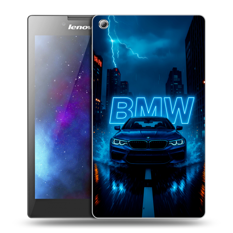 Силиконовый чехол на Lenovo Tab 3 8 с принтом BMW БМВ Силиконовый чехол на Lenovo Tab 3 8 с принтом BMW БМВ