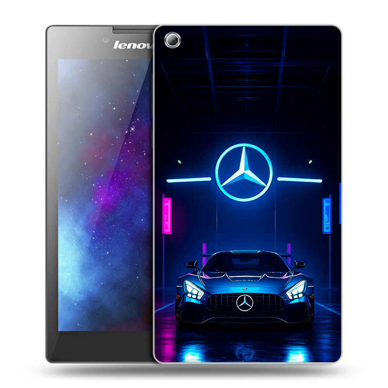 Силиконовый чехол на Lenovo Tab 3 8 с принтом Mercedes Мерседес Силиконовый чехол на Lenovo Tab 3 8 с принтом Mercedes Мерседес