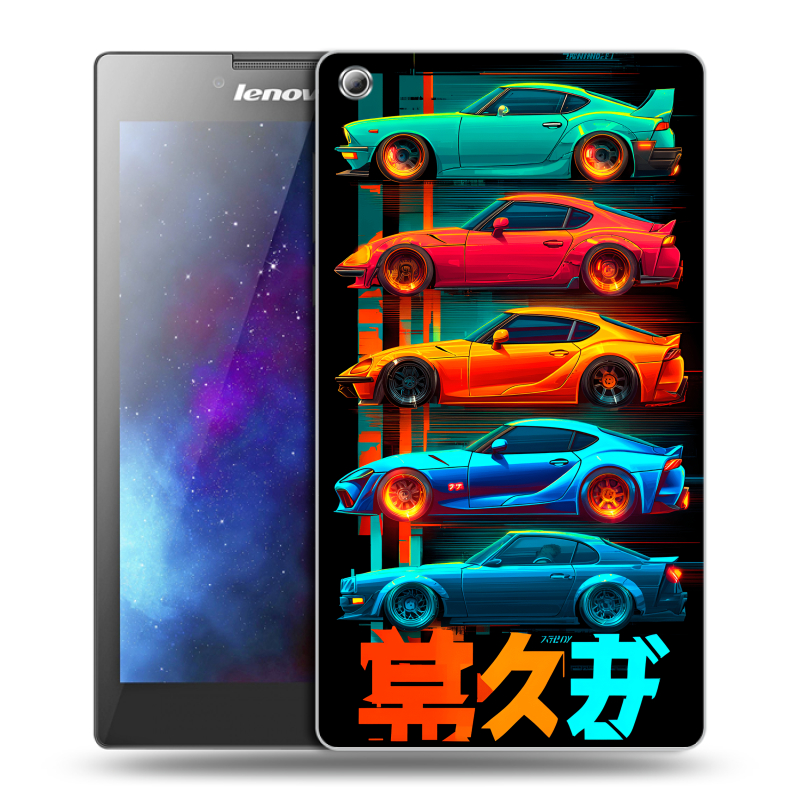 Силиконовый чехол на Lenovo Tab 3 8 с принтом машины тачки Силиконовый чехол на Lenovo Tab 3 8 с принтом машины тачки