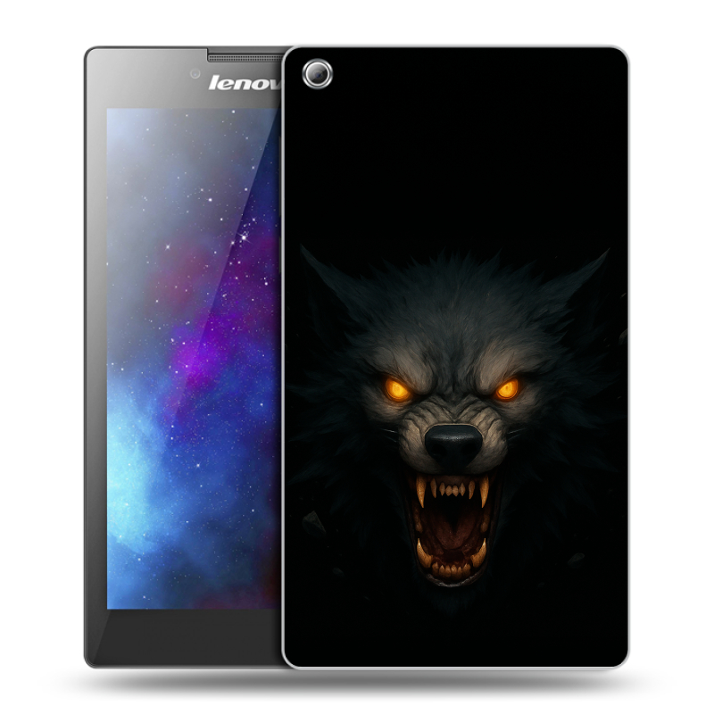 Силиконовый чехол на Lenovo Tab 3 8 с принтом Волк Силиконовый чехол на Lenovo Tab 3 8 с принтом Волк