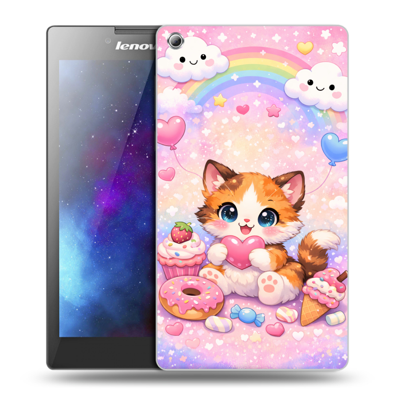 Силиконовый чехол на Lenovo Tab 3 8 с принтом для девочек Силиконовый чехол на Lenovo Tab 3 8 с принтом для девочек