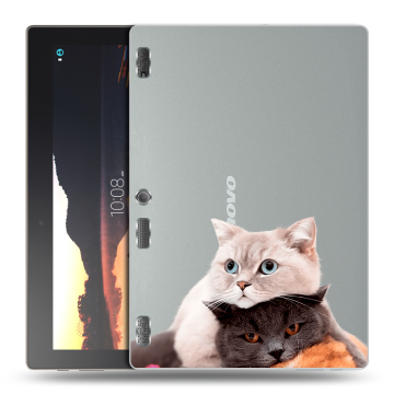 Силиконовый чехол на планшета Lenovo Tab 3 10 с принтом Кошки Силиконовый чехол на планшета Lenovo Tab 3 10 с принтом Кошки