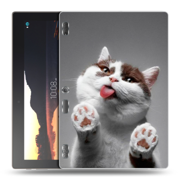 Силиконовый чехол на планшета Lenovo Tab 3 10 с принтом Коты Силиконовый чехол на планшета Lenovo Tab 3 10 с принтом Коты