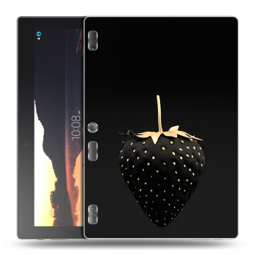 Силиконовый чехол на планшета Lenovo Tab 3 10 с принтом Черная клубника Силиконовый чехол на планшета Lenovo Tab 3 10 с принтом Черная клубника
