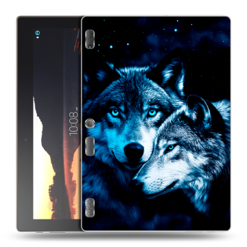 Силиконовый чехол на планшета Lenovo Tab 3 10 с принтом Волки Силиконовый чехол на планшета Lenovo Tab 3 10 с принтом Волки