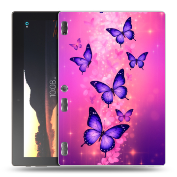 Силиконовый чехол на Lenovo Tab 3 10 с принтом Бабочки