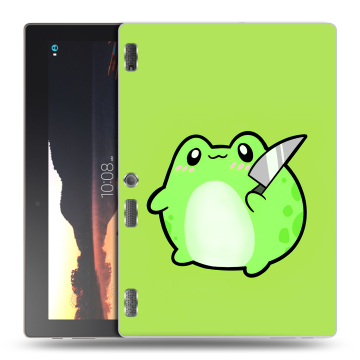 Силиконовый чехол на Lenovo Tab 3 10 с принтом Лягушенок