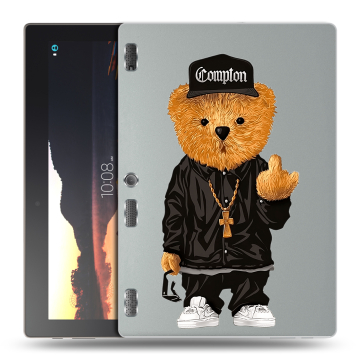 Силиконовый чехол на Lenovo Tab 3 10 с принтом Мишка