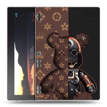 Силиконовый чехол на Lenovo Tab 3 10 с принтом Луи робот